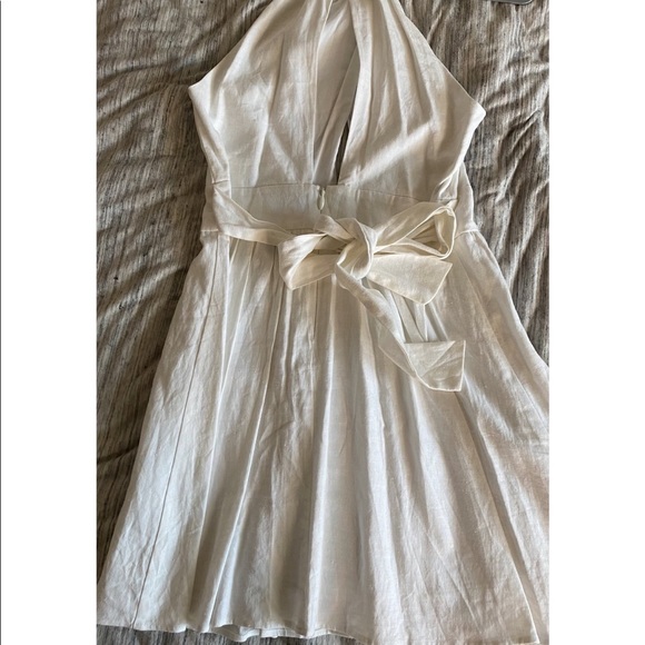 NWT BCBGeneration Front Cut Flared Dress in White - Picture 6 of 10